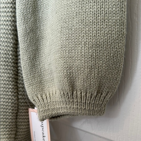 Green knit 2T boutique mock neck dress with matching headband (NWT) - Picture 6 of 8